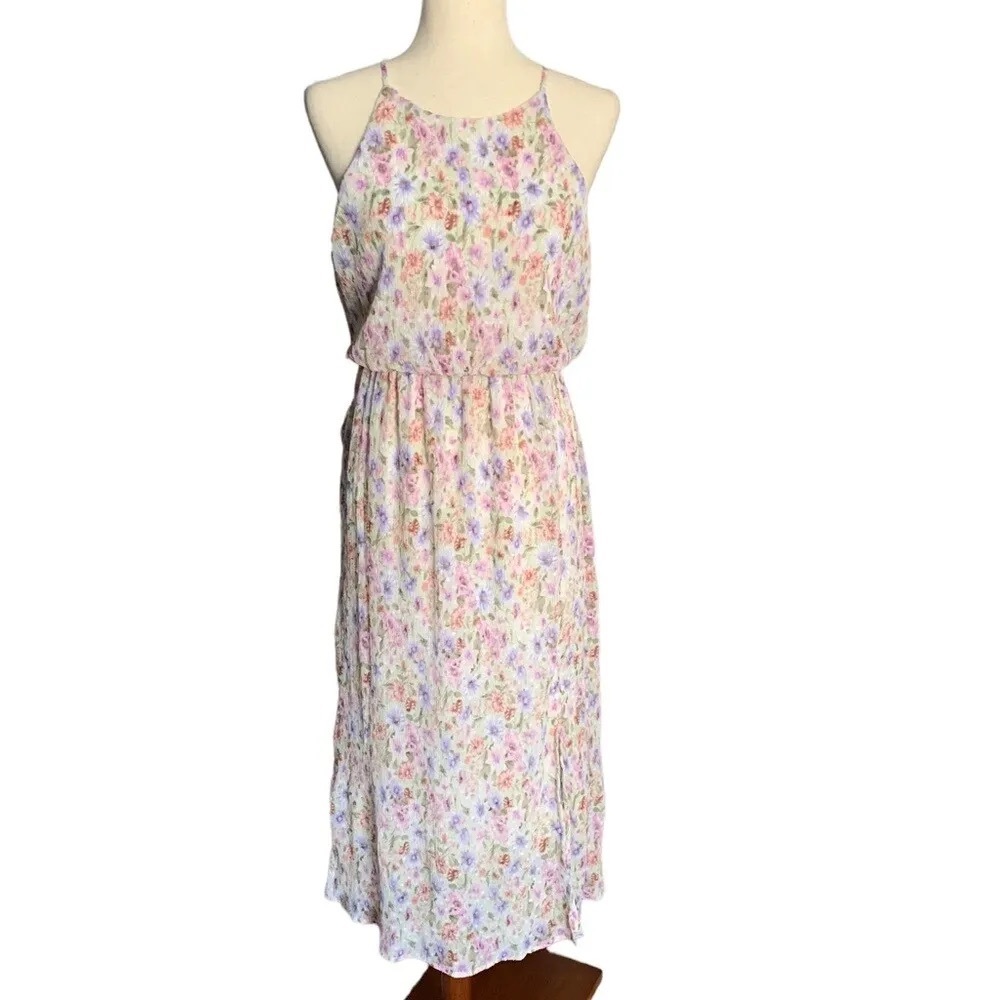 Lush Floral Midi Dress